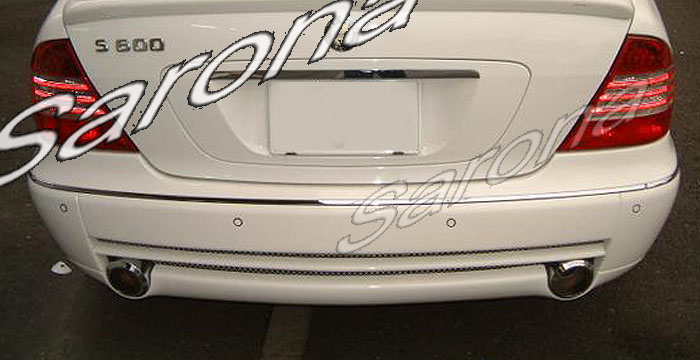 Custom Mercedes S Class Rear Bumper  Sedan (2000 - 2006) - $590.00 (Part #MB-016-RB)